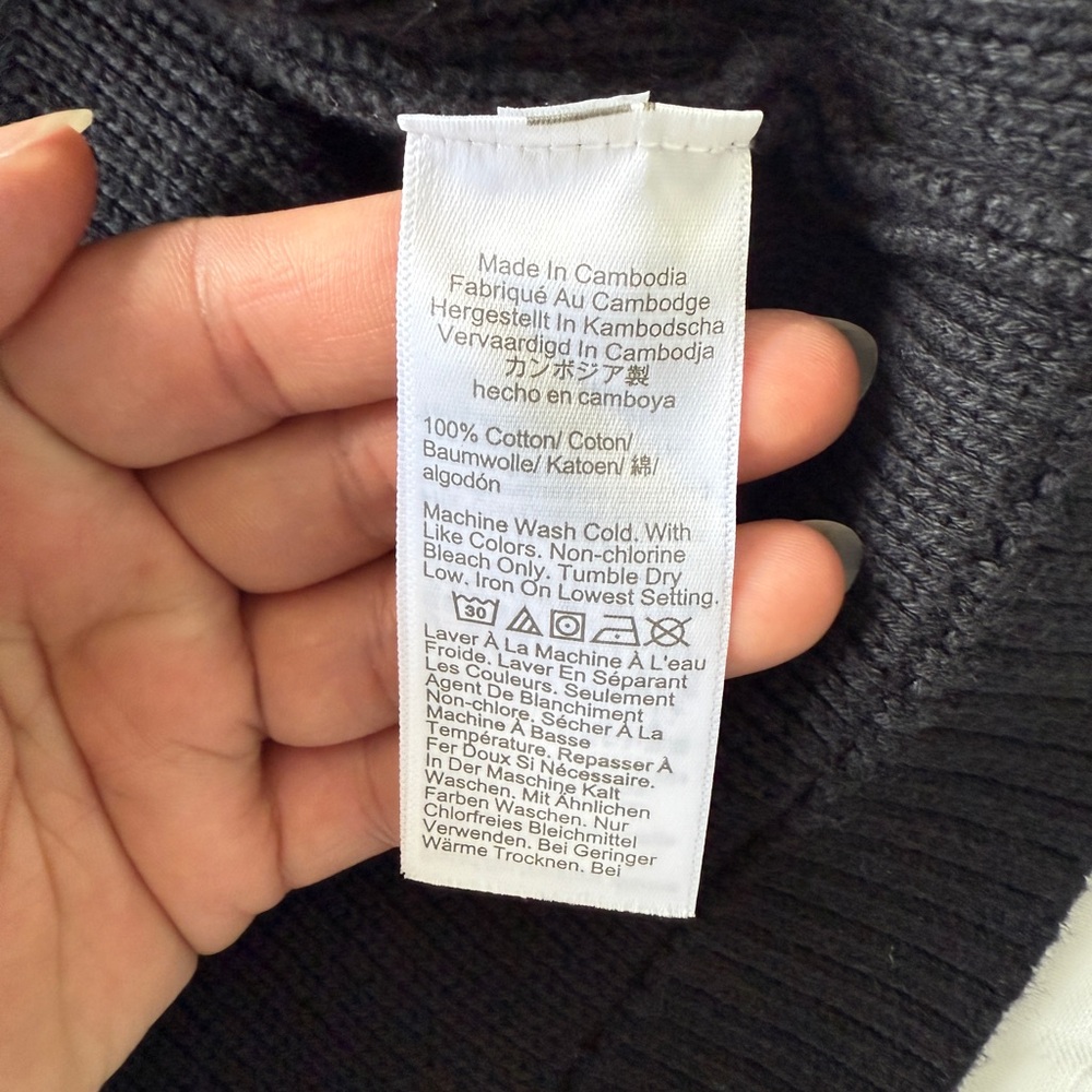 J. Crew Black relaxed Emilie sweater lady jacket - Picture 9 of 11